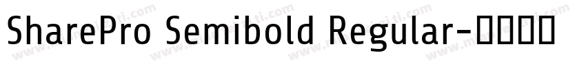 SharePro Semibold Regular字体转换